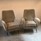 Reclining Velvet Camea Lounge Chairs, 1950s, Set of 2 5