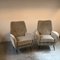 Reclining Velvet Camea Lounge Chairs, 1950s, Set of 2 4