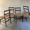 Superleggera Dining Chairs by Gio Ponti for Cassina, 1950s, Set of 4, Image 5