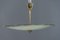 Ceiling Lamp with Original Painted Glass Shade, 1960s, Image 4