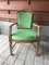 Antique French Green Armchair 6