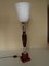 Lámpara de mesa Art Déco de baquelita y vidrio, años 30, Imagen 8