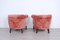 Damask Lounge Chairs, 1940s, Set of 2 7