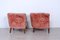 Damask Lounge Chairs, 1940s, Set of 2 8