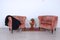 Damask Lounge Chairs, 1940s, Set of 2 3