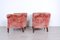 Damask Lounge Chairs, 1940s, Set of 2 6