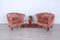 Damask Lounge Chairs, 1940s, Set of 2 4