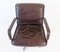 Brown Leather Delta 2000 Chair by Delta Design for Wilkhahn, 1960s 2