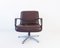 Brauner Leder Delta 2000 Stuhl von Delta Design für Wilkhahn, 1960er 14