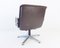 Brown Leather Delta 2000 Chair by Delta Design for Wilkhahn, 1960s 10