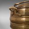 Antique English Brass Fireside Bucket, 1900s 12