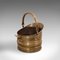 Antique English Brass Fireside Bucket, 1900s, Image 3