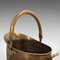 Antique English Brass Fireside Bucket, 1900s 10