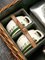 Cesto da picnic in vimini con tazze e tazze in ceramica di Terre de Feu de Choisy-le-Roi, Francia, anni '20, Immagine 2
