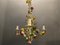 Vintage Tole Flower Chandelier, 1960s 7