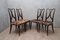 Italian Art Deco Dining Chairs Attributed to Guglielmo Ulrich, 1940s, Set of 4 1