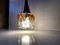 Lampada da soffitto vintage in vetro di Doria, anni '70, Immagine 2