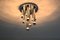 Large Italian Flush Mount Ceiling Lamp by Gaetano Sciolari for Boulanger, 1960s 2
