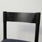 Mid-Century Italian Black Dining Chairs by Vico Magistretti, 1960s, Set of 6 6