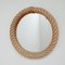 Mid-Century French Rope Cord Mirror by Adrien Audoux & Frida Minet, 1960s 4