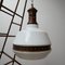 Lampada da soffitto antica in vetro opalino, Germania, anni '30, Immagine 7