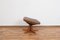 Mid-Century Danish Teak & Leather Ottoman from Berg, 1970s., Image 4