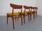 Danish Teak Dining Chairs by Schiønning & Elgaard, 1960s, Set of 4 7