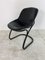 Italienischer schwarzer Sabrina Chair aus Leder & Stahl von Gastone Rinaldi für Thema, 1970er 6