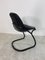 Italienischer schwarzer Sabrina Chair aus Leder & Stahl von Gastone Rinaldi für Thema, 1970er 5
