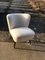 Fauteuil Club Blanc, Hongrie, 1950s 1