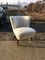 Fauteuil Club Blanc, Hongrie, 1950s 7