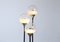 Lámpara de pie italiana de cromo y vidrio de Targetti, años 70, Imagen 4