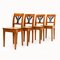 Austrian Biedermeier Dining Chairs, Early 19th Century, Set of 4 1