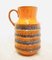 Vintage West German Orange Pottery Vase from Jasba Keramik 1