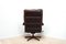 Mid-Century Danish Leather Rosewood Swivel Tilt Armchair, Image 7