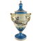 Grand Vase Ornemental en Porcelaine Peinte à la Main avec Scènes Classicistes 1