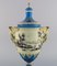 Large Ornamental Vase in Hand Painted Porcelain with Classicist Scenes 3