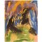 Peinture Ivy Lysdal, Gouache Sur Papier, Abstraite Moderniste, 1992 1
