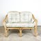 Vintage 2-Sitzer Sofa aus Rattan 1