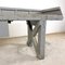 Antique Industrial Grey Wooden Workbench with Drawer 8