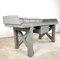 Antique Industrial Grey Wooden Workbench with Drawer, Image 3