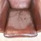 Vintage Dark Brown Sheep Leather Armchair 7