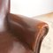 Vintage Dark Brown Sheep Leather Armchair, Image 8