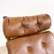 Vintage Cognac Leather Lounge Chair with Ottoman by Rienhold Adolf for Cor, Set of 2 7