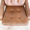 Vintage Cognac Leather Lounge Chair with Ottoman by Rienhold Adolf for Cor, Set of 2 10