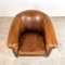 Vintage Cognac Sheep Leather Club Chair 6