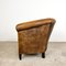 Vintage Cognac Sheep Leather Club Chair 4