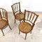 Vintage Wooden Bistro Chairs, Set of 4, Image 3