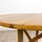 French Antique Oval Cherry Wood Tilt Top Table 6