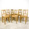 Pine Wooden Farmhouse Chairs, Set of 6, Image 1